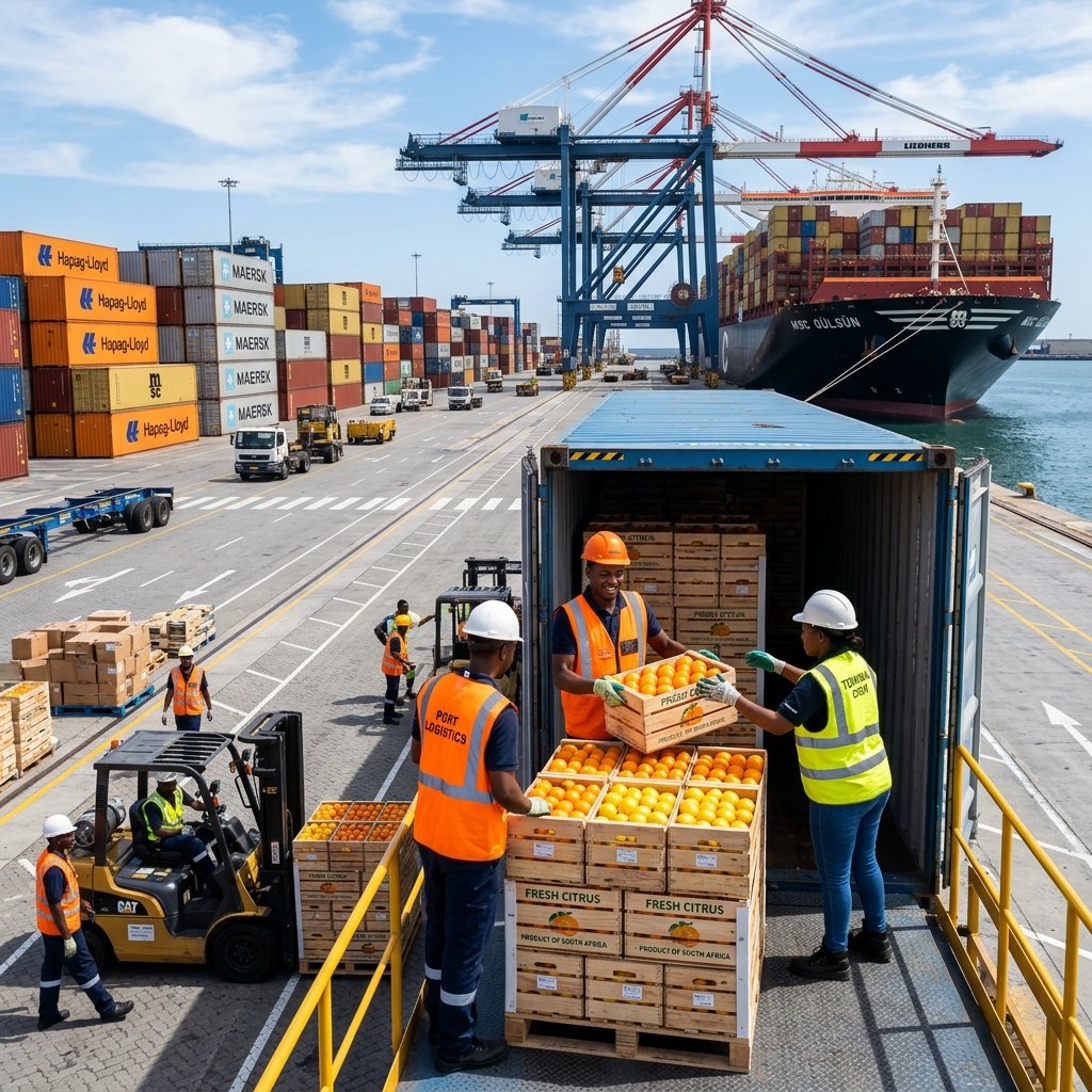 Row Fruits Global Import Container Shipping